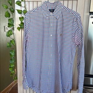 Polo Ralph Lauren Blue and White Plaid Shirt